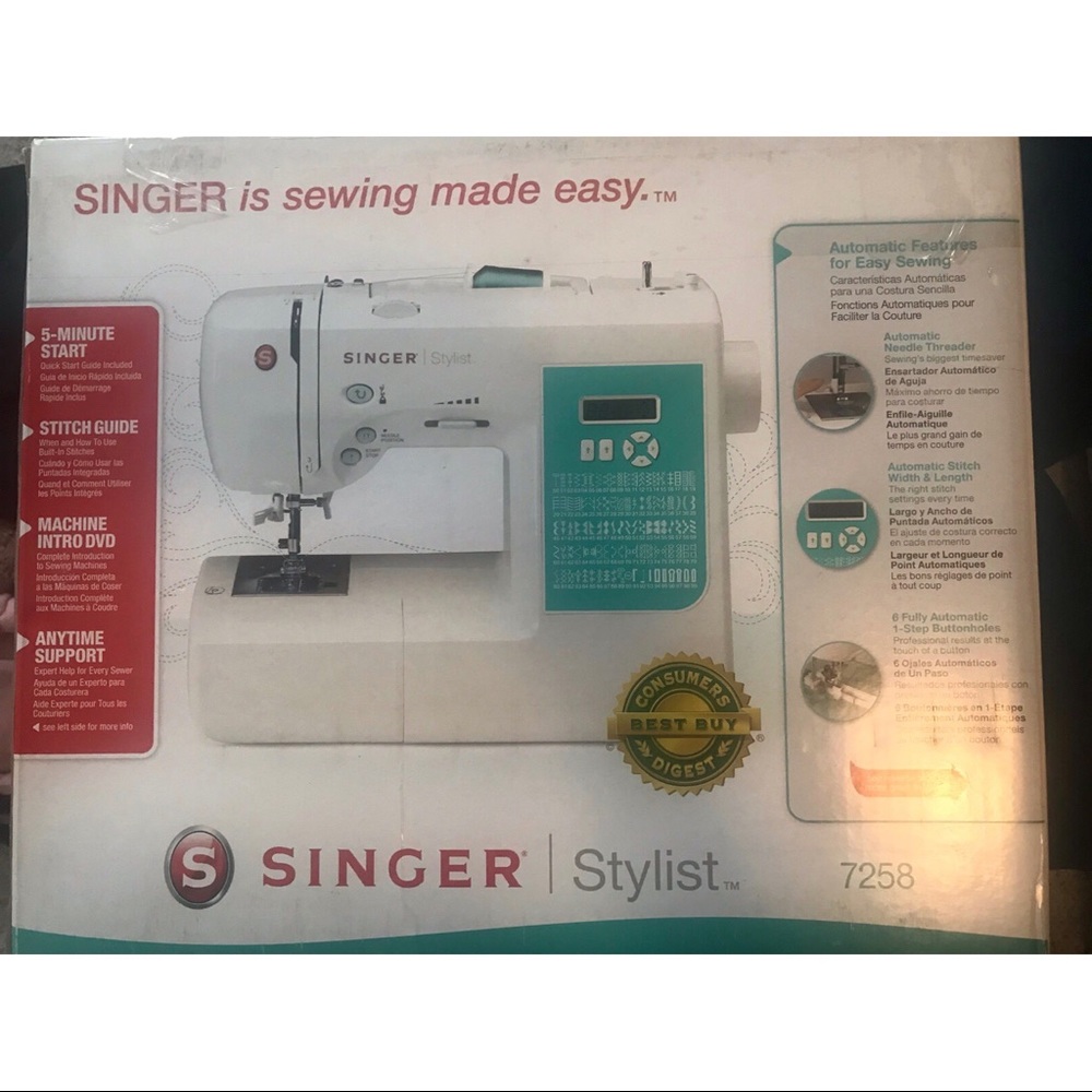 SINGER brand new sewing machine 7258 with box/tags